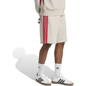 image:imageadidas Mens Essentials 3Stripes Fleece 9inch ShortsWonder AluminaPure Ruby