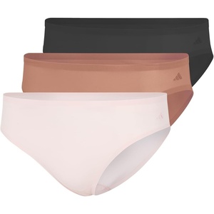 image:imageadidas Womens Active Light Flex Bikini UnderwearBlackToasted AlmondSandy Pink