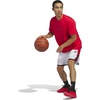 image:imageadidas Mens Crazylite Basketball ShortsDash GreyPure Ruby