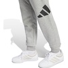 image:imageadidas Mens Essentials Big Logo Fleece Cuffed PantsMedium Grey HeatherBlack