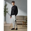 image:imageadidas Mens Essentials Big Logo Fleece Cuffed PantsMedium Grey HeatherBlack