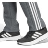 image:imageadidas Mens Essentials Fleece Open Hem 3Stripes PantsDark Grey Heather