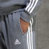 image:imageadidas Mens Essentials Fleece Open Hem 3Stripes PantsDark Grey Heather