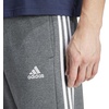 image:imageadidas Mens Essentials Fleece Open Hem 3Stripes PantsDark Grey Heather