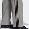 image:imageadidas Mens Essentials Fleece Open Hem 3Stripes PantsMedium Grey Heather 2021
