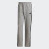 image:imageadidas Mens Essentials Fleece Open Hem 3Stripes PantsMedium Grey Heather