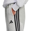 image:imageadidas Mens Essentials Fleece Open Hem 3Stripes PantsMedium Grey HeatherBlack