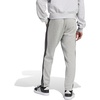 image:imageadidas Mens Essentials Fleece Open Hem 3Stripes PantsMedium Grey HeatherBlack