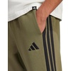 image:imageadidas Mens Essentials Fleece Open Hem 3Stripes PantsOlive StrataBlack