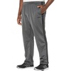 image:imageadidas Mens Essentials Fleece Open Hem 3Stripes PantsSolid GreySolid GreyBlack