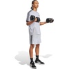 image:imageadidas Mens Train Essentials Piqu 3Stripes ShortsHalo SilverBlack