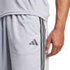 image:imageadidas Mens Train Essentials Piqu 3Stripes ShortsHalo SilverBlack