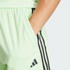 image:imageadidas Mens Train Essentials Piqu 3Stripes ShortsSemi Green SparkWhiteBlack