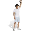 image:imageadidas Mens Train Essentials Piqu 3Stripes ShortsWonder BlueWhite