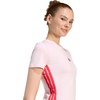 image:imageadidas Womens Essentials 3Stripes Slim Baby TShirtClear PinkPure Ruby