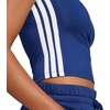 image:imageadidas Womens Essentials 3Stripes Slim Baby TShirtDark BlueWhite
