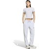 image:imageadidas Womens Essentials 3Stripes Slim Baby TShirtLight Grey Heather