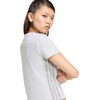 image:imageadidas Womens Essentials 3Stripes Slim Baby TShirtLight Grey HeatherMedium Grey Heather