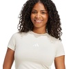 image:imageadidas Womens Essentials 3Stripes Slim Baby TShirtWonder AluminaWhite