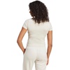 image:imageadidas Womens Essentials 3Stripes Slim Baby TShirtWonder AluminaWhite