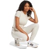 image:imageadidas Womens Essentials 3Stripes Slim Baby TShirtWonder AluminaWhite