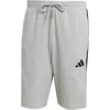 image:imageadidas mens Essentials 3stripes Single Jersey 10inch ShortsMedium Grey HeatherBlack