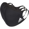 image:imageadidas Badge of Sport Face Covers 3Pack Unisex Adult Black Large
