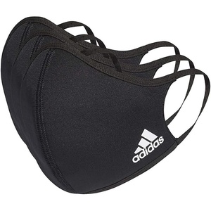 image:imageadidas Badge of Sport Face Covers 3Pack Unisex Adult Black Large