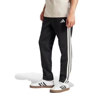 image:imageadidas Mens Essentials Fleece Open Hem 3Stripes PantsBlackWhite