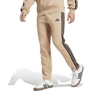 image:imageadidas Mens Essentials Fleece Open Hem 3Stripes PantsWarm SandstoneBlack