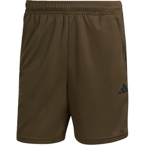 image:imageadidas Mens Train Essentials Piqu 3Stripes ShortsOlive StrataBlackOlive Strata
