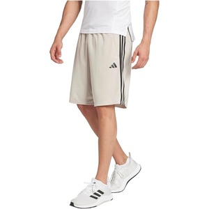 image:imageadidas Mens Train Essentials Piqu 3Stripes ShortsWonder BeigeBlack