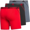 image:imageadidas Performance Mesh Boxer Briefs Underwear 2PackBetter ScarletBlackOnix Grey