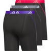 image:imageadidas Performance Mesh Boxer Briefs Underwear 2PackBlackPure PurplePower Pink