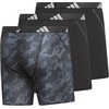 image:imageadidas Performance Mesh Boxer Briefs Underwear 2PackDigi Camo BlackonixBlackClear Grey