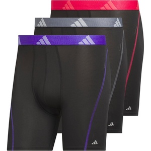 image:imageadidas Performance Mesh Boxer Briefs Underwear 2PackBlackPure PurplePower Pink