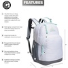 image:imageadidas Adaptive School Backpack 32LJersey WhiteSemi Flash Aqua Blue1