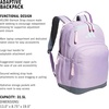 image:imageadidas Adaptive School Backpack 32LPowder Plum PurpleSemi Flash Aqua BlueClear Pink2