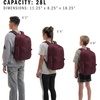 image:imageadidas Amplifier School Backpack 27LMaroonBlackBungee
