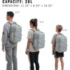 image:imageadidas Amplifier School Backpack 27LWonder Sage GreenWhiteBungee