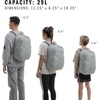 image:imageadidas Amplifier School Backpack 27LWonder Sage GreenWhiteRegular