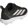 image:imageadidas Boys Adizero Instinct 20 TPU Softball Sneakers Shoes  BlackBlackWhiteSilver Metallic