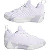 image:imageadidas Kids Initiation Basketball ShoeWhiteSilver MetallicDash Grey