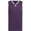 image:imageadidas Mens 3Stripes Tank Casual  BlackAurora PlumWhite
