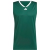 image:imageadidas Mens 3Stripes Tank Casual  BlackTeam Dark GreenWhite