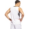 image:imageadidas Mens 3Stripes Tank Casual  BlackWhiteBlack