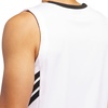 image:imageadidas Mens 3Stripes Tank Casual  BlackWhiteBlack