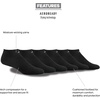 image:imageadidas Mens Athletic Cushioned No Show Socks 6 PairsBlackAluminum 2