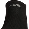 image:imageadidas Mens Athletic Cushioned No Show Socks 6 PairsBlackAluminum 2
