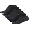 image:imageadidas Mens Athletic Cushioned No Show Socks 6 PairsBlackOnix Grey